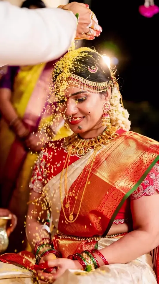 Saree draping reel